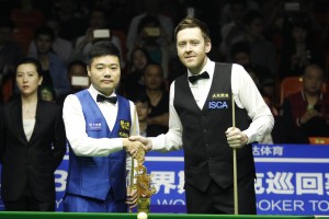 Ding Junhui and Ricky Walden